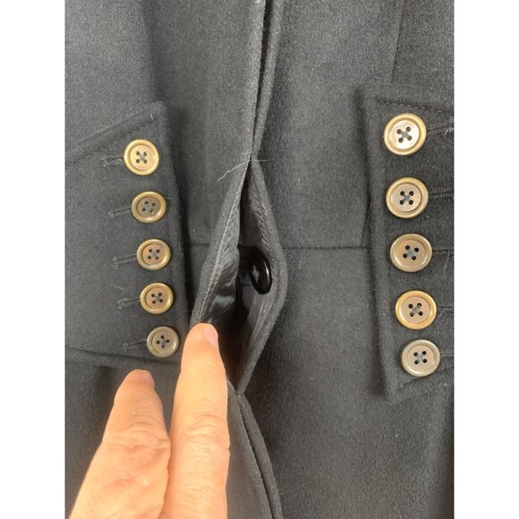 Rare Vintage Y2K Betsey Johnson 14 Black Wool Coat Flared Corset Size 14 RR10272 - Picture 16 of 16